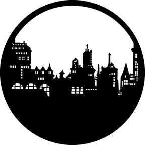 G212 Old City Skyline - Rosco Standard Steel Gobo