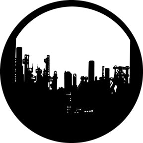 G213 Industrial Skyline - Rosco Standard Steel Gobo
