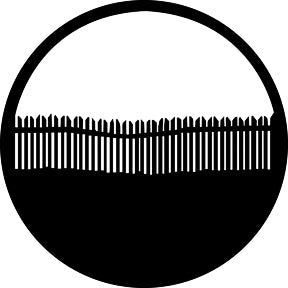 G214 Picket Fence - Rosco Standard Steel Gobo