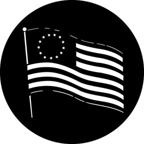 G236 Bicentennial Flag - Rosco Standard Steel Gobo