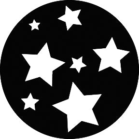 G244 Super Stars - Rosco Standard Steel Gobo
