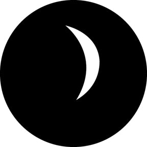 G250 Crescent Moon - Rosco Standard Steel Gobo