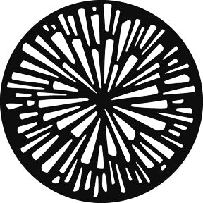 G271 Radial Breakup - Rosco Standard Steel Gobo