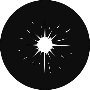 G281 Spotlight Gobo 8 - Rosco Standard Steel Gobo