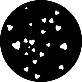 G293 Hearts - Rosco Standard Steel Gobo
