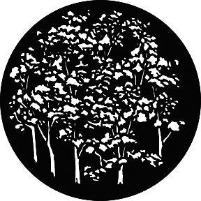 G315 Reversed Trees - Rosco Standard Steel Gobo