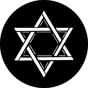 G323 Star of David - Rosco Standard Steel Gobo