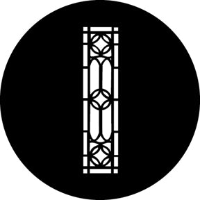 G331 Entry Window - Rosco GAM Standard Steel Gobo