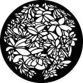 G341 Leaf Pattern - Rosco GAM Standard Steel Gobo