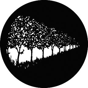 G363 Row of Trees - Rosco GAM Standard Steel Gobo
