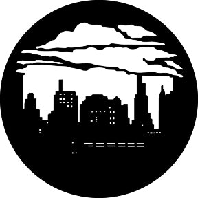 G374 Skyline with Clouds 2 - Rosco Standard Steel Gobo