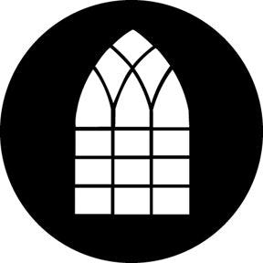 G389 Chancery Window - Rosco Standard Steel Gobo GAM