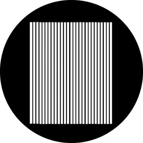 G519 Vertical Blinds - Rosco GAM Standard Steel Gobo