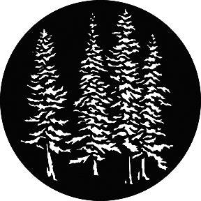 G529 Evergreen Trees - Rosco GAM Standard Steel Gobo