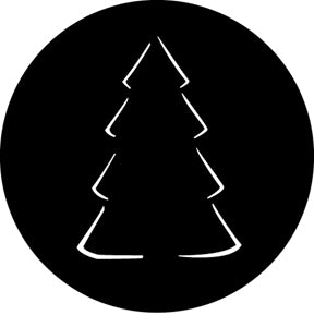 G537 Christmas Tree A - Rosco GAM Standard Steel Gobo