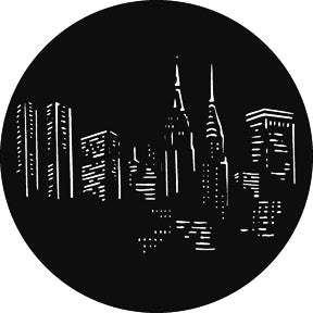 G543 New York Night - Rosco GAM Standard Steel Gobo