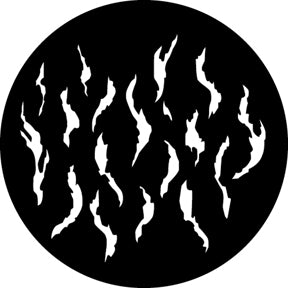 G552 Random Flames - Rosco GAM Standard Steel Gobo
