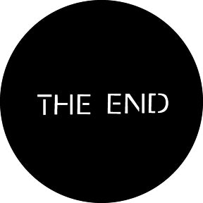 G560 The End - Rosco GAM Standard Steel Gobo