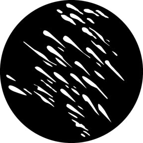 G581 Diagonal Breakup - Rosco GAM Standard Steel Gobo