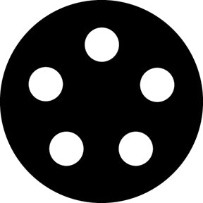 G592 Five Holer - Rosco GAM Standard Steel Gobo