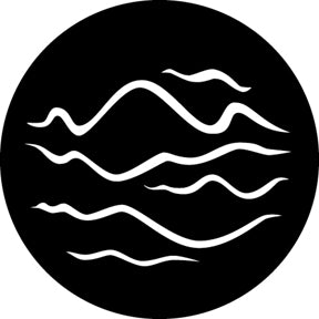 G621 Wavy Lines - Rosco GAM Standard Steel Gobo