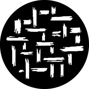 G625 Basketweave 2 - Rosco GAM Standard Steel Gobo