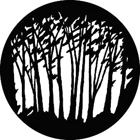 G654 Slender Trees - Rosco GAM Standard Steel Gobo