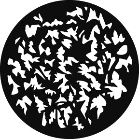 G658 Sharp Foliage - Rosco GAM Standard Steel Gobo