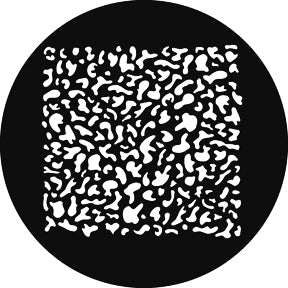 G677 Miniature Breakup SQ - Rosco GAM Standard Steel Gobo