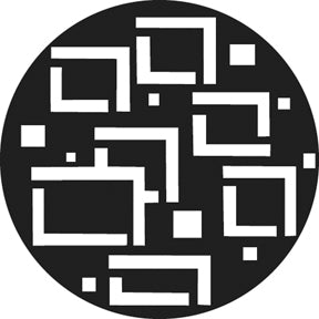 G699 Mixed Squares - Rosco GAM Standard Steel Gobo