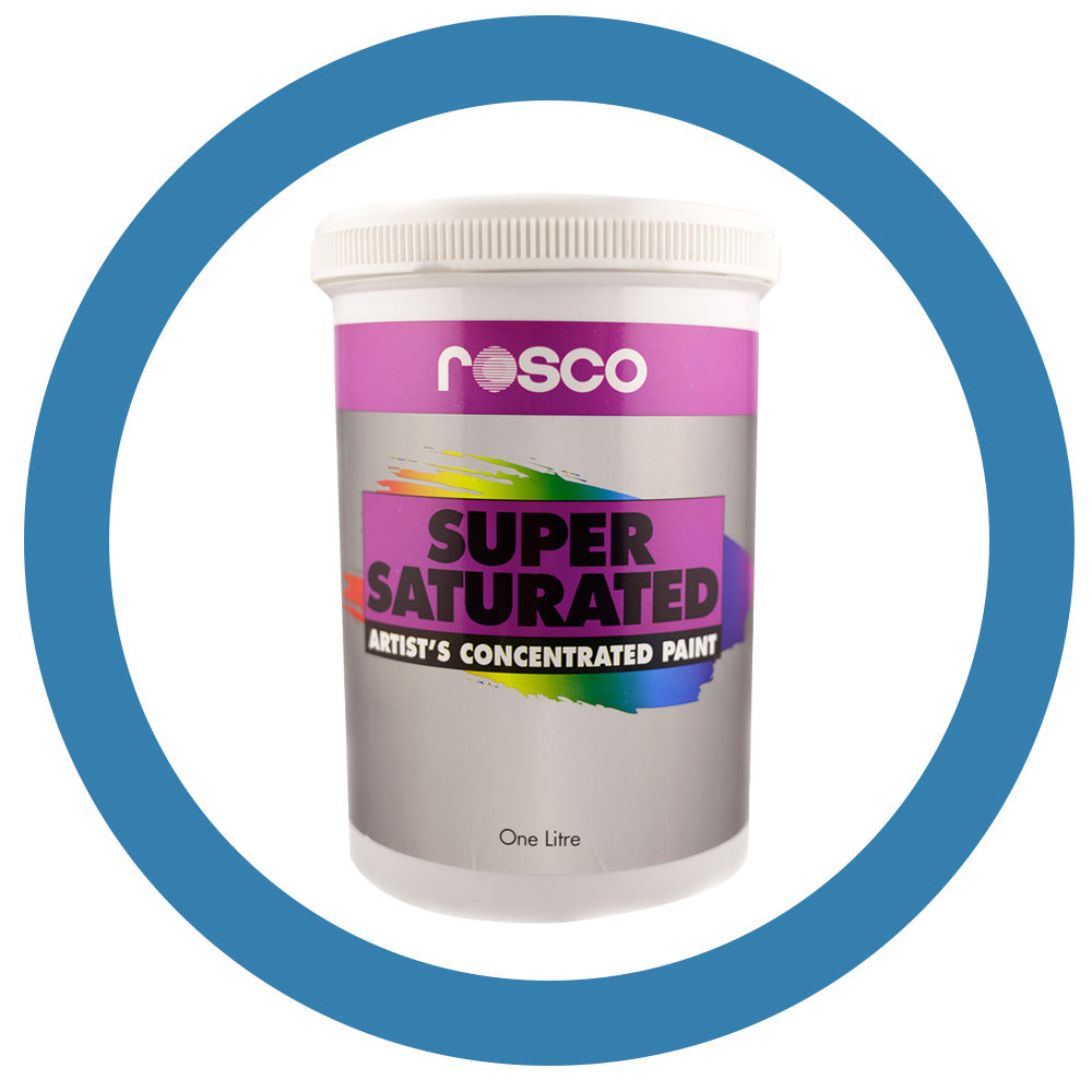 5996 Rosco Supersat Acrylic Paint - Cerulean Blue