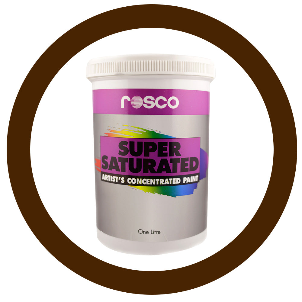 5985 Rosco Supersat Acrylic Paint - Burnt Umber