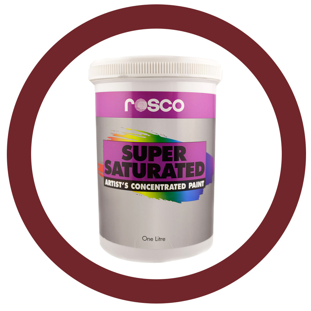 5980 Rosco Supersat Acrylic Paint - Iron Red