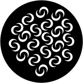 71014 Crescents Breakup  Rosco Stainless Steel Gobo