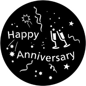 71061 Happy Anniversary  Rosco Stainless Steel Gobo
