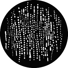 G723 Heavy Rain - Rosco GAM Standard Steel Gobo