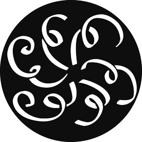 G727 Curly Breakup - Rosco GAM Standard Steel Gobo