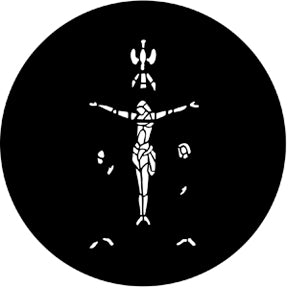 73615 Stained Glass Comp-white  Rosco Stainless Steel Gobo