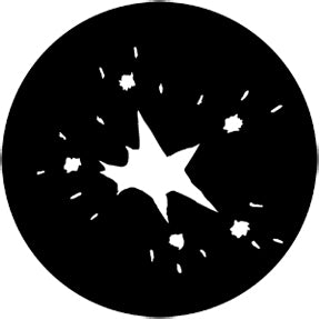 73651 FIreworks 3A - Rosco Standard Steel Gobo