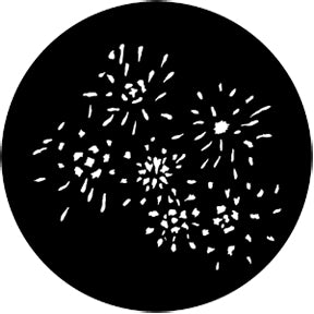 73654 Fireworks 3D - Rosco Standard Steel Gobo