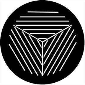 74001 Motion Gobo - Symmetric1  Rosco Stainless Steel Gobo