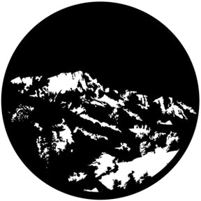 76503 Mountain 1  Rosco Stainless Steel Gobo