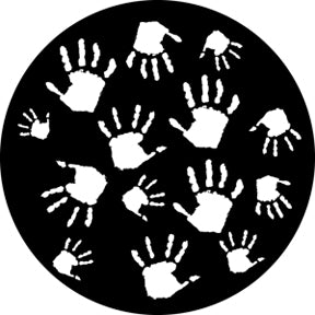 76514 Handprints - Rosco Standard Steel Gobo