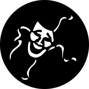 76518 Comedy Mask  Rosco Stainless Steel Gobo