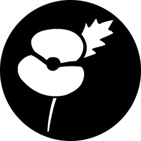 76526 Poppy  Rosco Stainless Steel Gobo