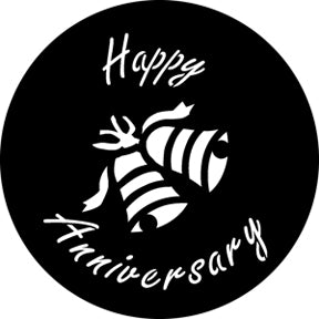 76548 Happy Anniversary 2 - Rosco Standard Steel Gobo