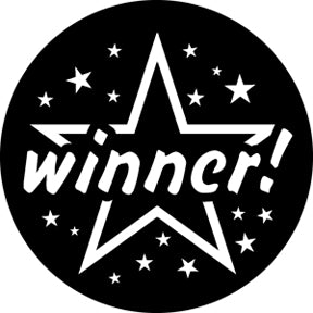 76552 Winner - Rosco Standard Steel Gobo