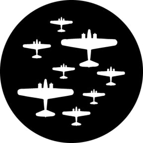 76560 World War Planes 2 - Rosco Standard Steel Gobo