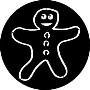 76563 Gingerbread Man - Rosco Standard Steel Gobo