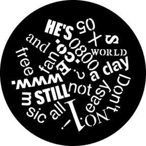 76580 Headlines  Rosco Stainless Steel Gobo